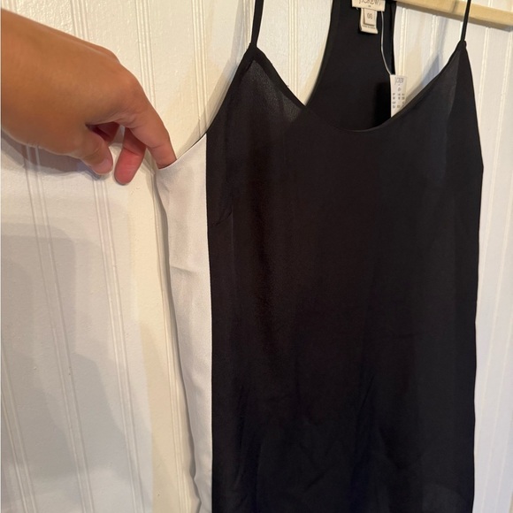 NWT J. Crew Black and white tank top - Picture 2 of 4